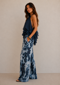 Élise | Conjunto elegante y ligero con top fluido y pantalones anchos
