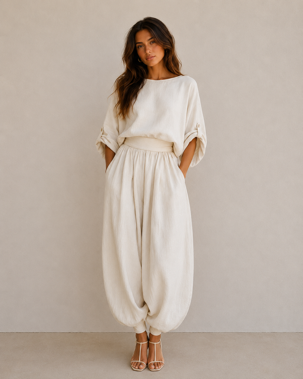 Eleonora | Elegante conjunto de dos piezas con un solo tirante