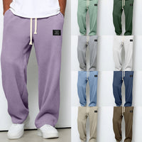Lorenzo | Pantalones anchos con tejido de nido de abeja