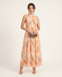 Noa | Vestido Estampado Acuarela Halter
