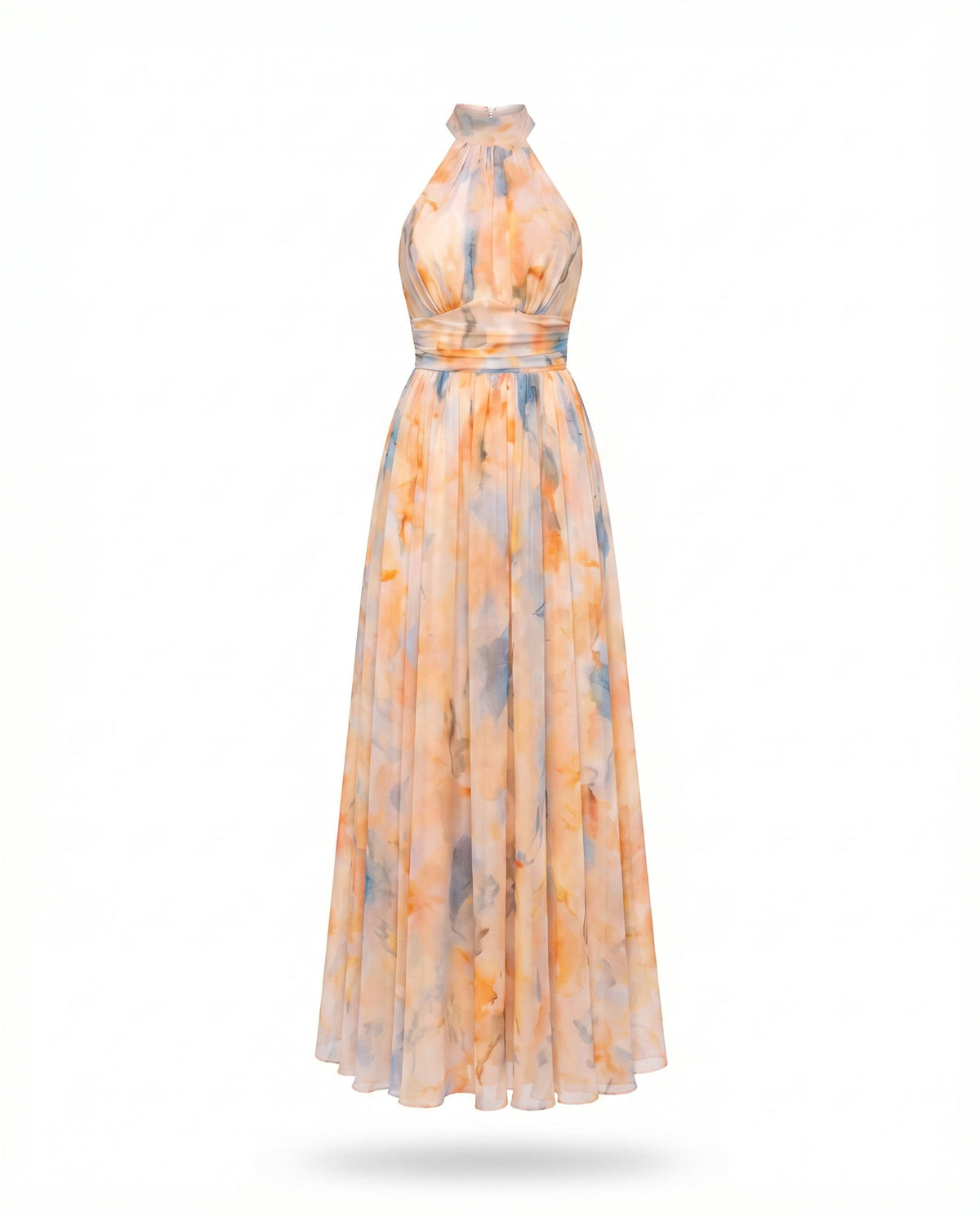 Noa | Vestido Estampado Acuarela Halter